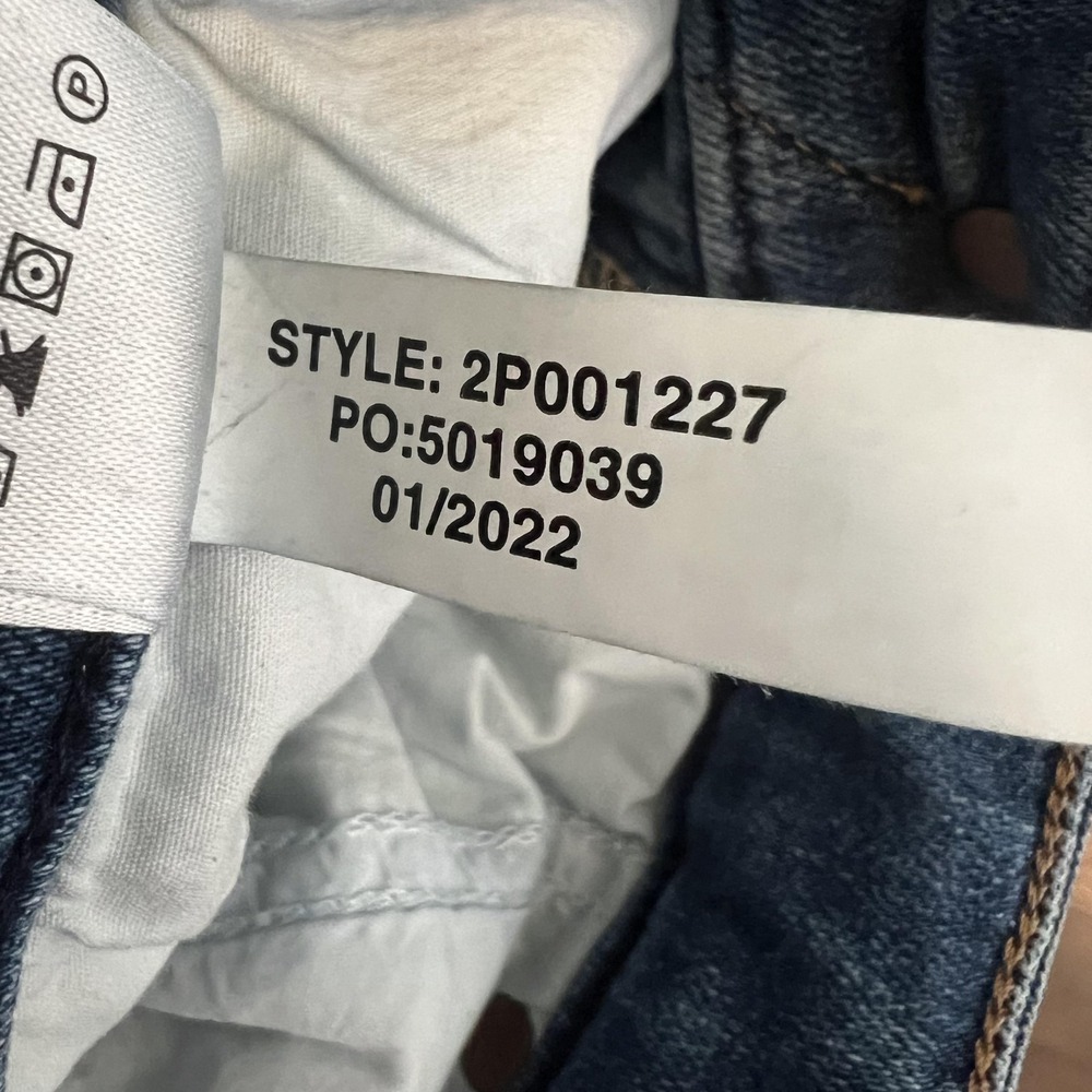 Vineyard Vines Jeans Womens 31 Blue High Rise Skinny Stretch Denim Raw Hem - Picture 9 of 9